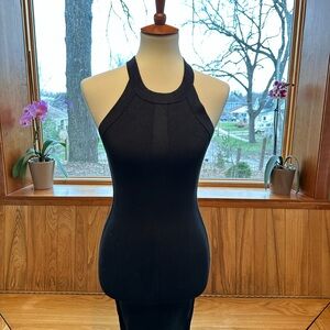 BCBG MaxAzria Black Halter Neck Bodycon Dress XXS